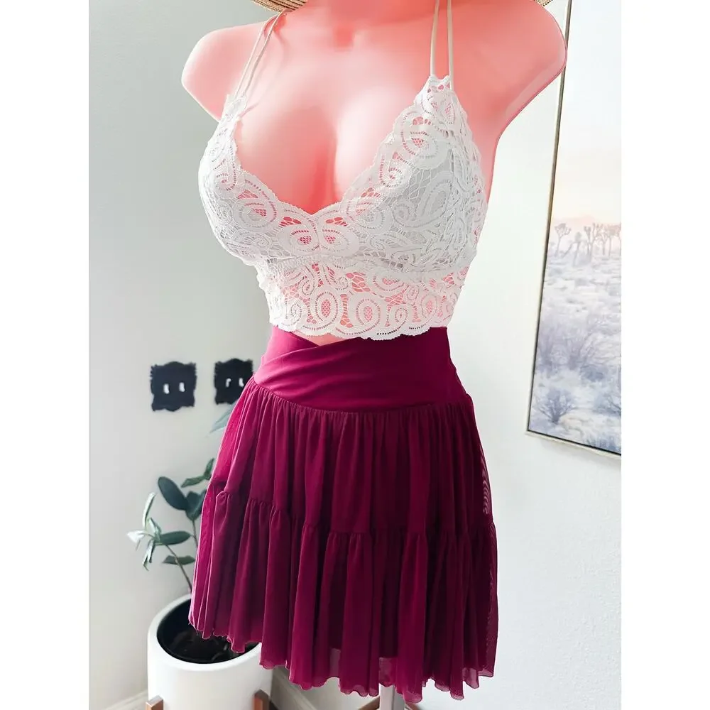 Blogilates Balletcore Daydreams & Tulle Twirls ballerina active mini skirt